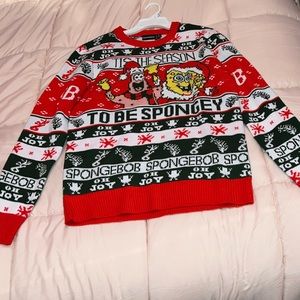 Spongebob Christmas sweater.